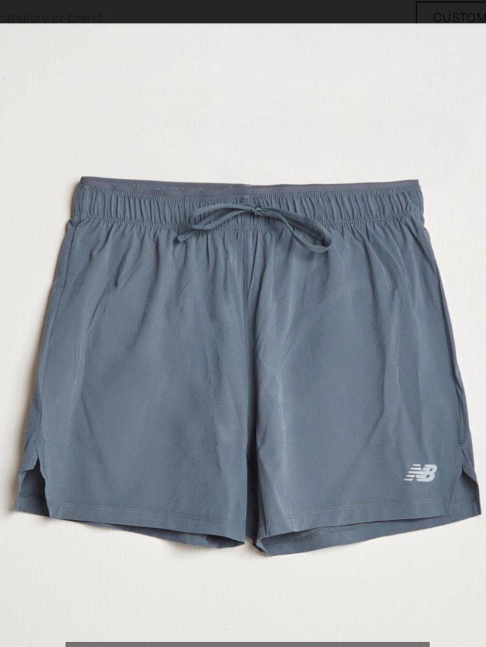 New Balance Gray 5" Shorts in Medium